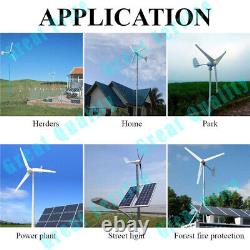 3000W Wind Turbine Generator Kit DC 12V 5 Blades Windmill with Charge Controller