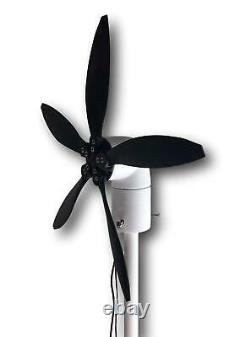 33W 12V and USB Cyclone Swivel Wind Turbine Generator Windmill, Small & Portable