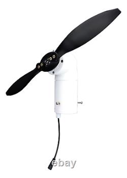 33W 12V and USB Cyclone Swivel Wind Turbine Generator Windmill, Small and Portab