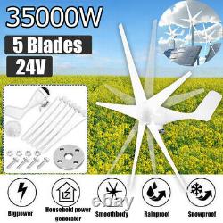 35000W 5 Blades 24V Wind Turbines Generator Horizontal Energy Turbines Charge