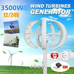3500W 12/24V Wind Power Turbines Generator 5 Blades Horizontal Charge