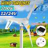 3700w Wind Turbine Genertor Kit 12/24v With Controller Regulator 3 Blades For Home