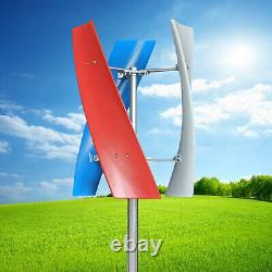 3Blades Helix Wind Turbine Generator Vertical Axis Wind Power 400W DC 12/24V US