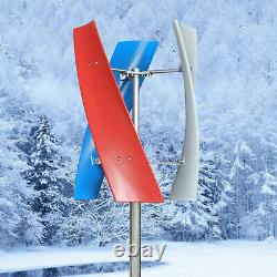 3Blades Helix Wind Turbine Generator Vertical Axis Wind Power US Low vibration