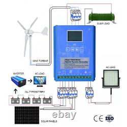 3KW Vertical Wind Turbine Generator Hybrid Controller/Power Inverter Optional