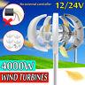 4000w 12v/24v 5 Blades Wind Turbine Generator Vertical Axis Clean Energy Powe