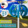 4000w 12v/24v 5 Blades Wind Turbine Generator Vertical Axis Clean Power Energy
