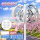 4000w Dc24v 5 Blade Wind Turbine Generator Vertical Axis Clean Energy Home Power
