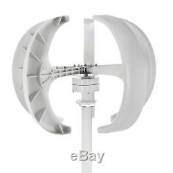 400W 12V White Lanterns Wind Turbine Generator USstock Effective Vertical Axis