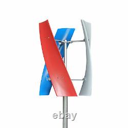 400W 12V Wind Turbine Generator 3-Blade Vertical Axis Wind Power with Controller