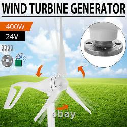 400W 24V DC Wind Turbine Generator Unit With Power Charge Controller 3 Blades