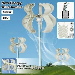 400W AC 24V 5 Blades Gourd Wind Turbine Generator Vertical Axis Wind Power Tool