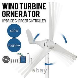 400W DC 12V Wind Turbine Generator With Charge Controller Low Wind Speed Start