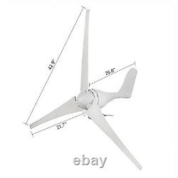 400W Hybrid Wind Turbine Generator 20A With Charger Controller Home Power DC 12V