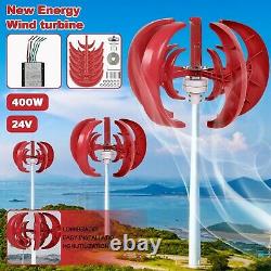 400W Wind Power 24V 5-Blades Lantern Vertical Axis Wind Turbine Generator US