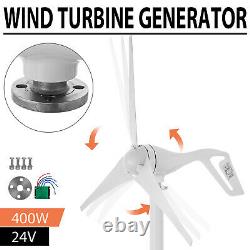 400W Wind Turbine Generator Kit 3 Blade DC 24V Motor Charge Controller Windmill