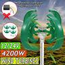 4200w 12v/24v 4 Blades Wind Turbine Generator Vertical Axis Energy Power