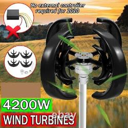 4200W DC 12V 4 Blades Wind Turbine Generator Vertical Axis Home Power Engery