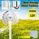 4500w 12v Auto Windward Lantern Wind Turbine Generator Vertical Axis 4 Blades