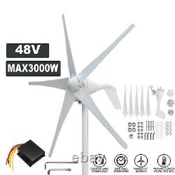 48V Wind Generator Turbine 5 Blades with MPPT Charge Controller Windmill for Home