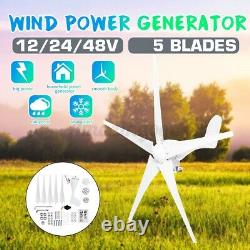 5 Blades 12/24/48V 2000W Wind Turbines Generator Horizontal Charge