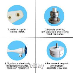5 Blades 12V 3000W Max Power Wind Turbine Generator Kit + Charge Controller Blue