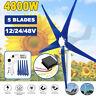 5 Blades 4800w Max Power Wind Turbines Generator Dc12/24/48v Charge Controller