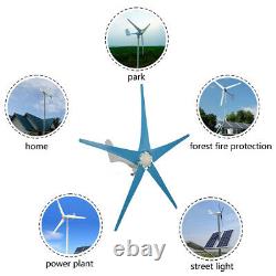 5 Blades 5000W Max Power 12V Wind Turbine Generator Kit With Charge Controller