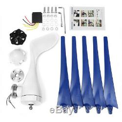 5 Blades 5000W Wind Turbine Generator Unit DC 12V W. Power Charge Controller AAA