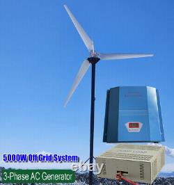 5000W Wind Turbine Generator Kit Wind Power with Off Grid Hybrid Charge Controller