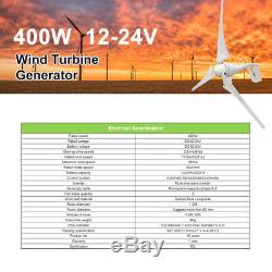 500W Wind Turbine Generator 12V Kit 400W Generator 100W Solar Panel Home power