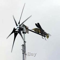 600 watt 3 green blade wind generator DC 48v wind turbine