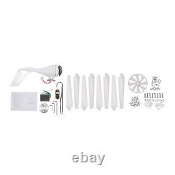 600W 12V Wind Turbine Generator Kit With Charge Controller And 8 Blades(White)