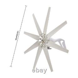 600W 12V Wind Turbine Generator Kit With Charge Controller And 8 Blades(White)