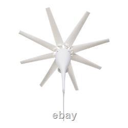 600W 12V Wind Turbine Generator Kit With Charge Controller And 8 Blades(White)