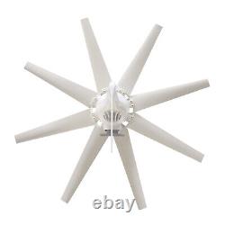 600W 12V Wind Turbine Generator Kit With Charge Controller And 8 Blades(White)