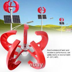 600W 4Blade 12V Lantern Vertical Wind Generator Kit Electricity Producer