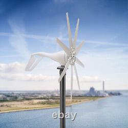 600W 8 Blades Wind Turbine Generator Kit with Charge Controller Windmill Power