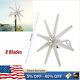 600w 8blades Wind Turbine Generator Kit With Charge Controller Windmill Power