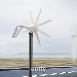 600W 8Blades Wind Turbine Generator Kit with Charge Controller Windmill Power