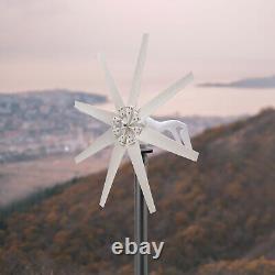 600W 8Blades Wind Turbine Generator Kit with Charge Controller Windmill Power
