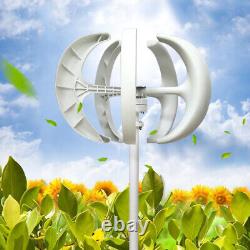 600W DC 24V 5-Blade Lantern Wind Turbine Generator Vertical Axis Wind Power