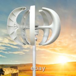 600W Vertical Lantern Wind Turbine Generator 5 Blades Charger Controller 12V KIT