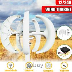 600With800W 12V/24V 5 Blades Wind Turbine Generator Vertical Axis Energy Power Kit