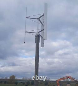 6KW Vertical Wind Generator 120V 220V 380V 250RPM 3 Phase 50HZ Wind Turbine Kits