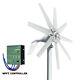 6kwh Wind Turbine Generator Horizontal Kit 8 Blades Controller Solar Power 1000w