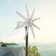 8-blade Wind Turbine Generator With Charger Controller For Home Power Max. 650w
