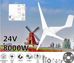 8000W 24V DC Max Power 3Blade Wind Turbine Generator Kit With Charge Controller