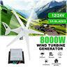 8000w 3/5 Blade Wind Turbines 12/24v With Charge Controller Generator Home Power