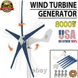 8000W 5 Blades Wind Turbines Generator Horizontal Wind Generator 12V Wind new